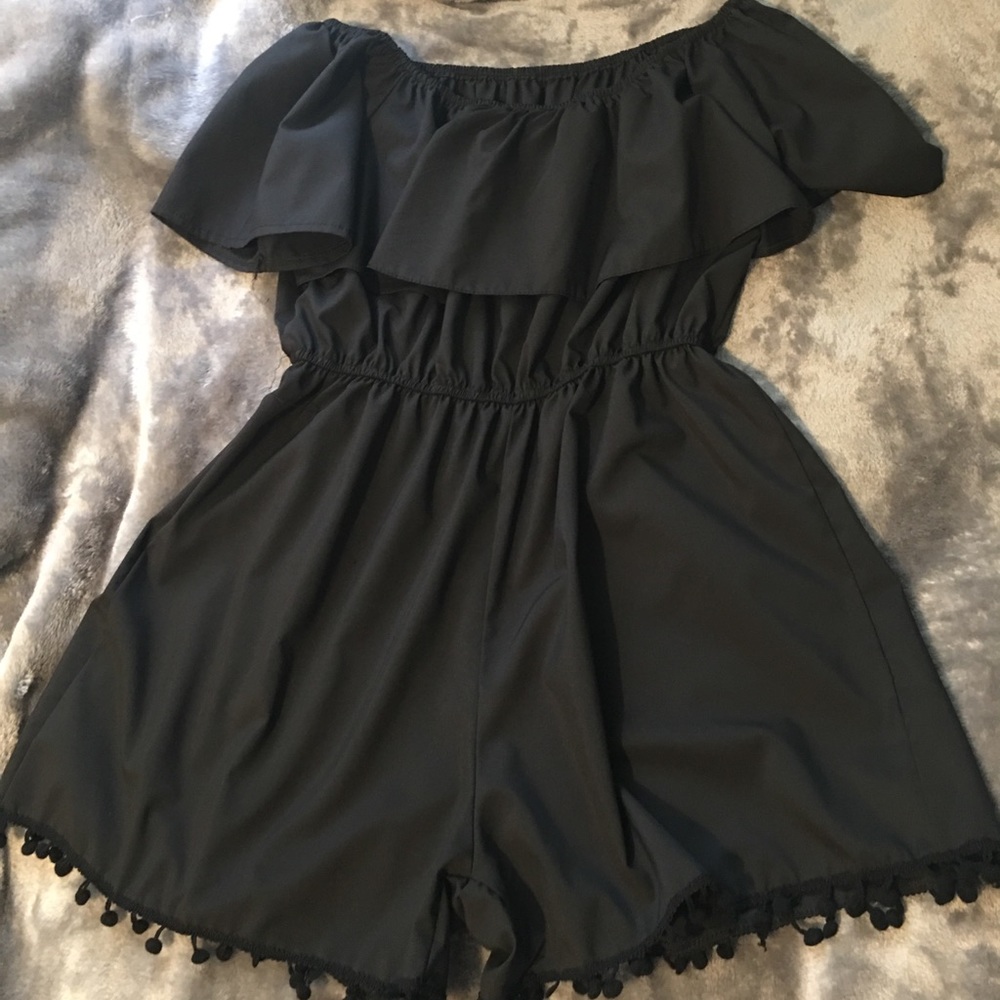 Black Romper/Swim Coverup
